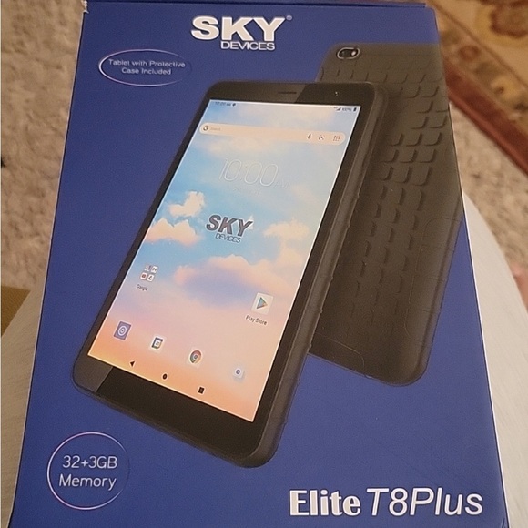 Sky Brand Android Smart Tablet Elite 32GB 
8" Display 4G LTE VoLTE - Picture 2 of 3